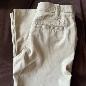 Size 12 boys Under Armor khaki’s